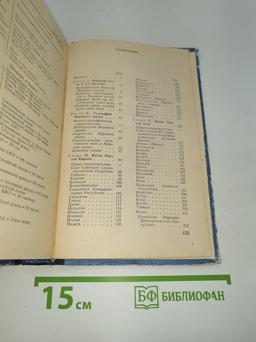 У карты мирового океана
