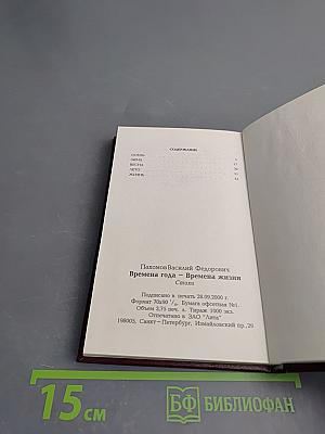 Времена года - Времена жизни. Стихи