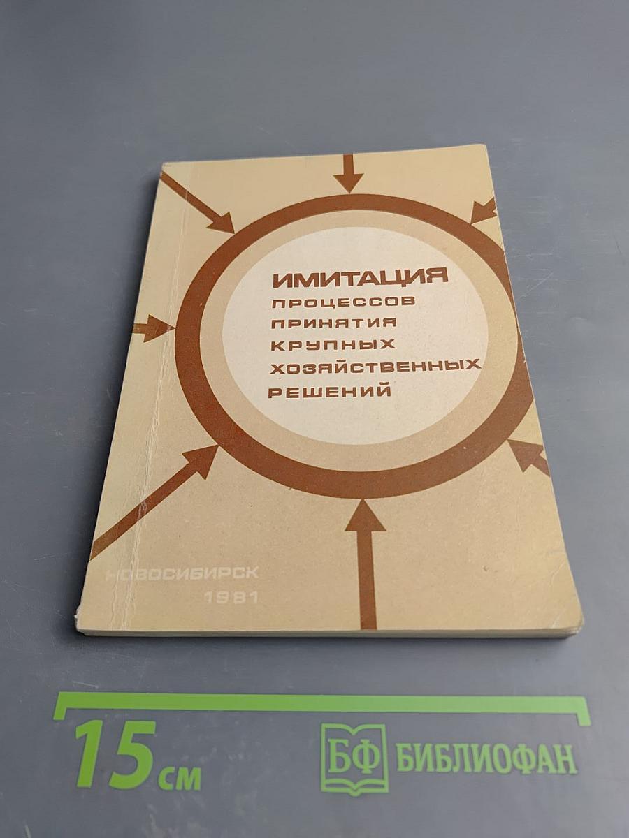 Имитация процессов принятия крупных хозяйственных решений (Методическая разработка)
