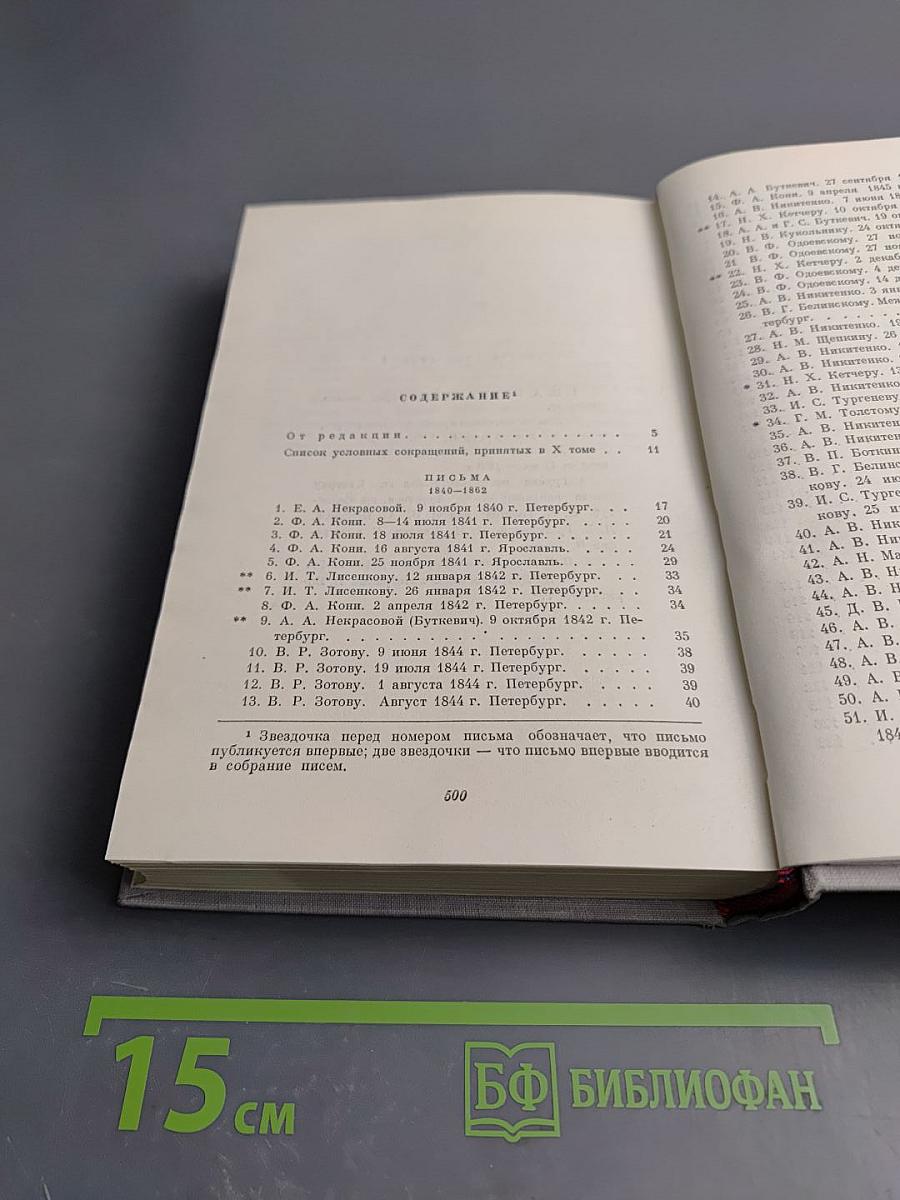 Полное собрание сочинений. Том X. Письма 1840-1862