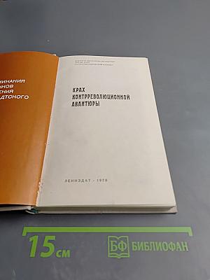 Крах контрреволюционной авантюры