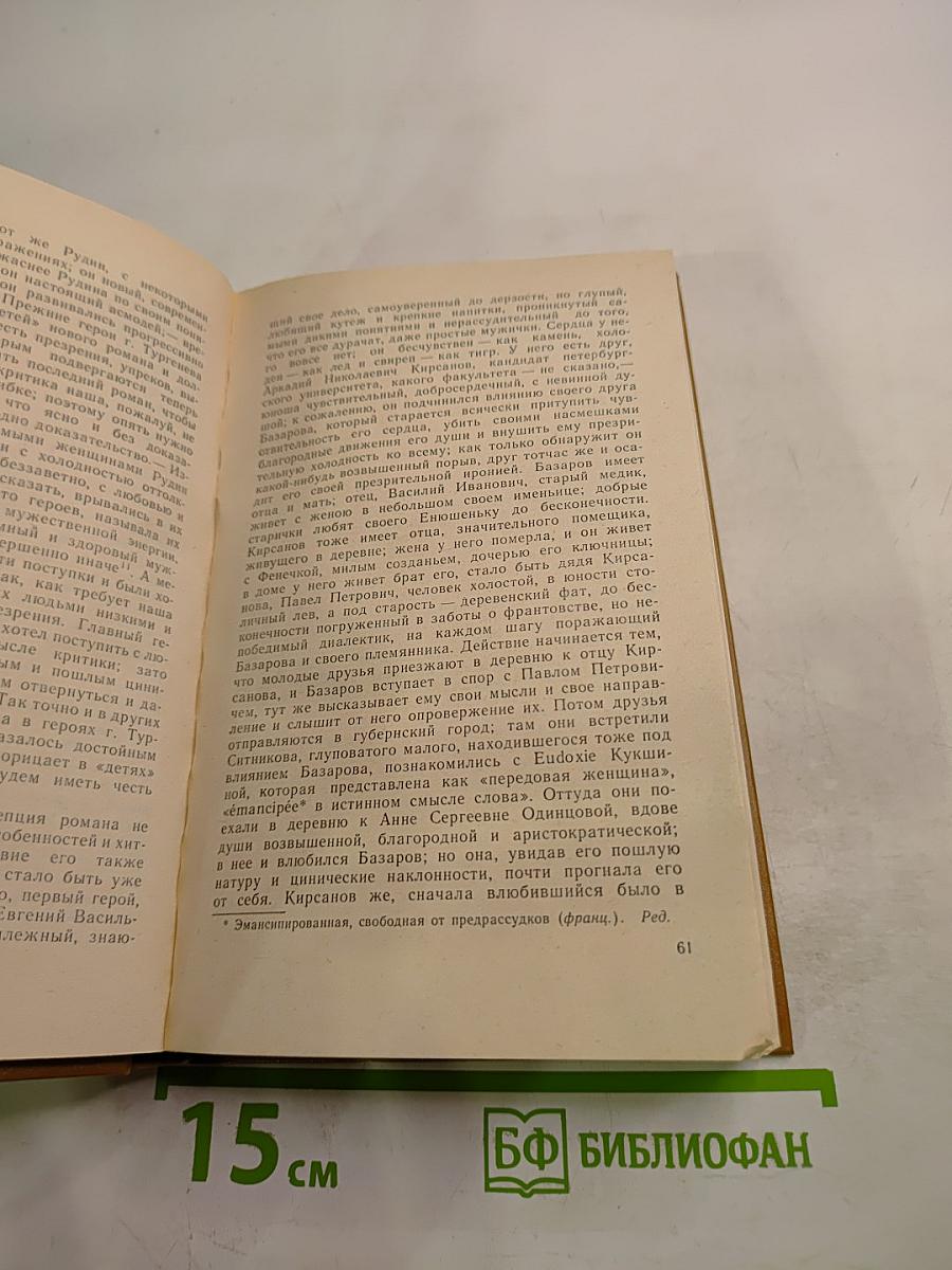 Роман И.С. Тургенева «Отцы и дети» в русской критике