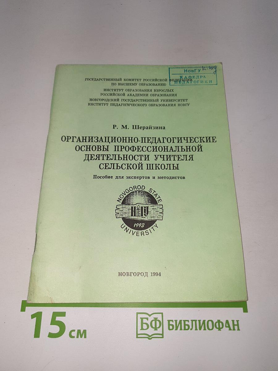 Организационно-педагогические основы профессиональной деятельности учителя сельской школы