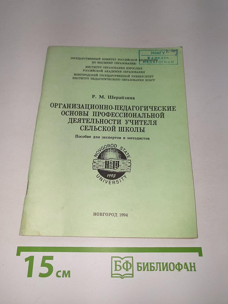 Организационно-педагогические основы профессиональной деятельности учителя сельской школы