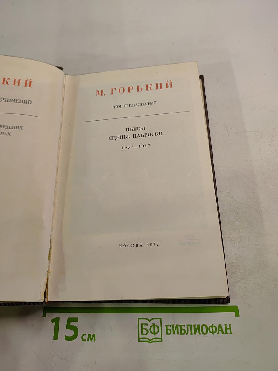 Художественные произведения. Том 13: Пьесы. Сцены. Наброски 1907-1917