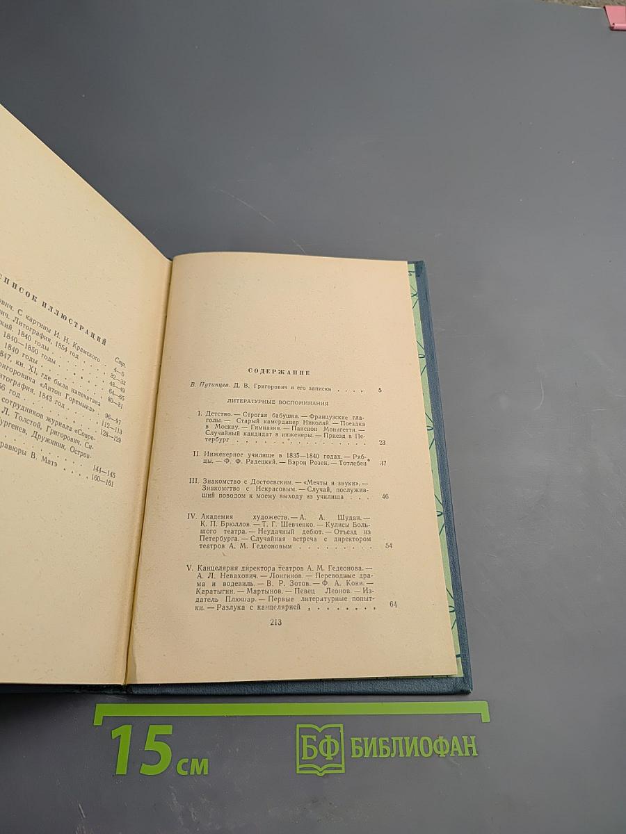 Литературные воспоминания