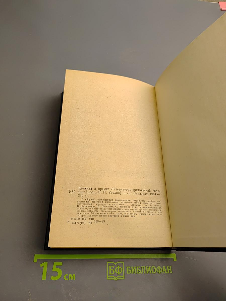 Критика и время