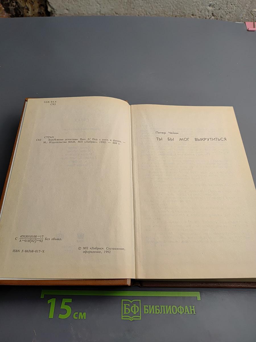 Страх. Зарубежные детективы. Выпуск 2