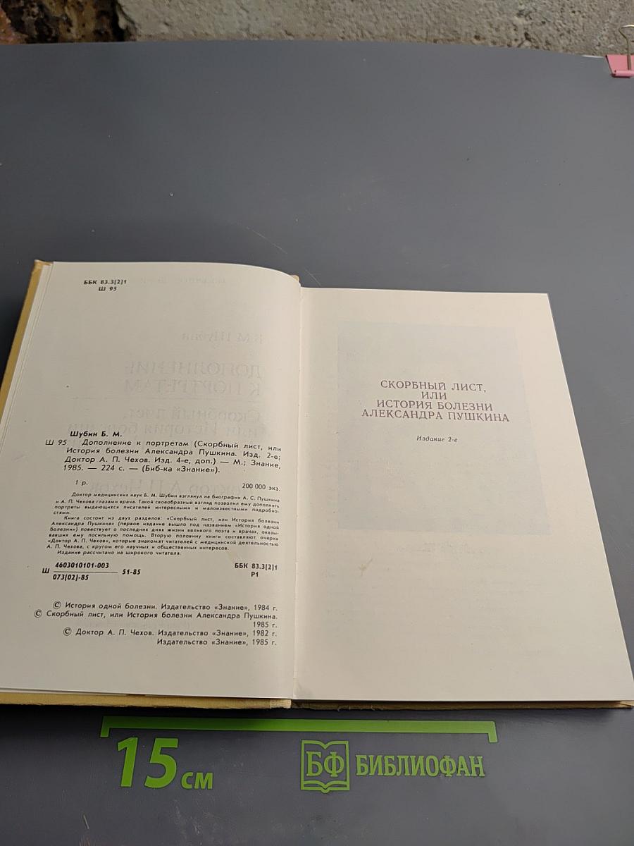 Дополнение к портретам