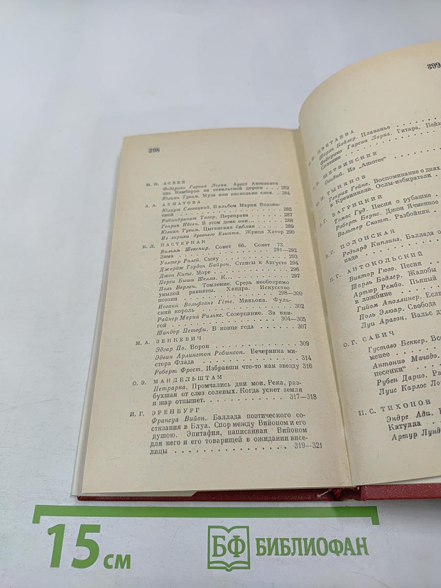 Зарубежная поэзия в русских переводах