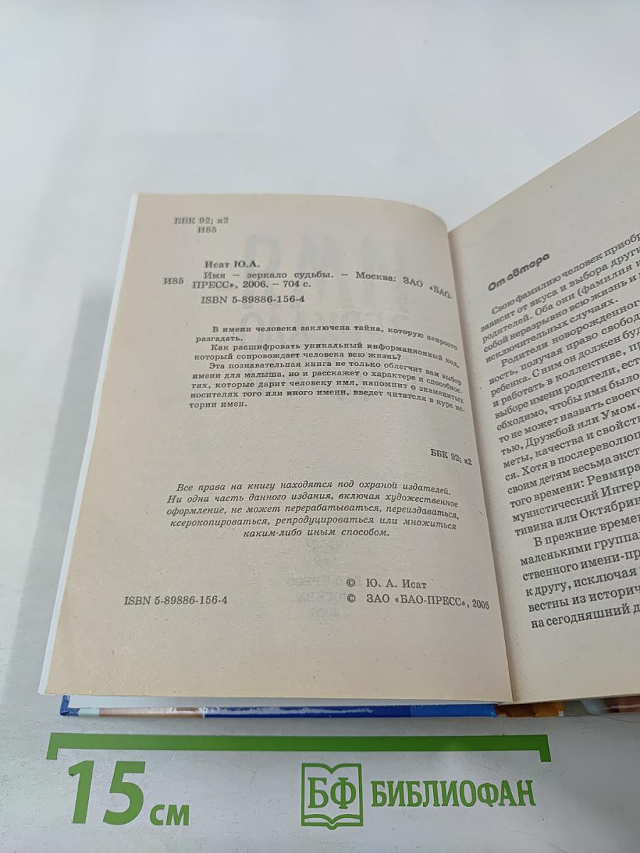 Имя - Зеркало судьбы