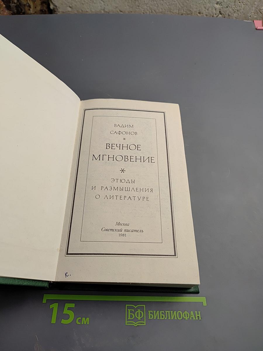 Вечное мгновение. Этюды и размышления о литературе