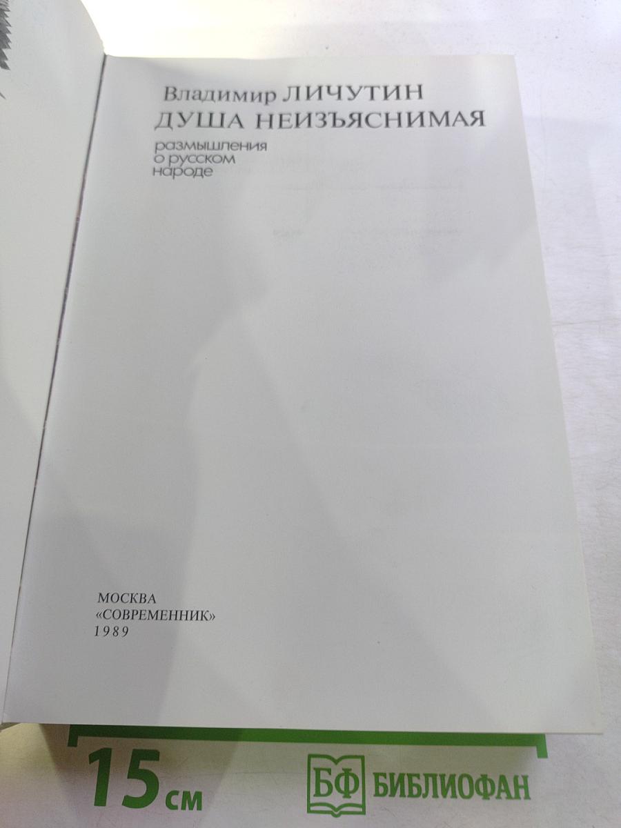 Душа неизъяснимая. Размышления о русском народе