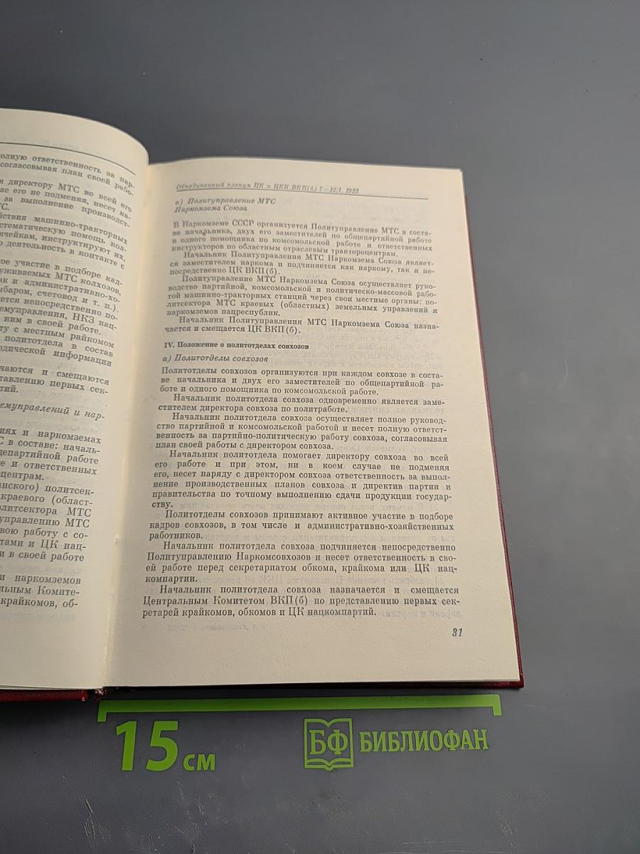КПСС в резолюциях и решениях съездов, конференций и пленумов ЦК. Том Шестой
