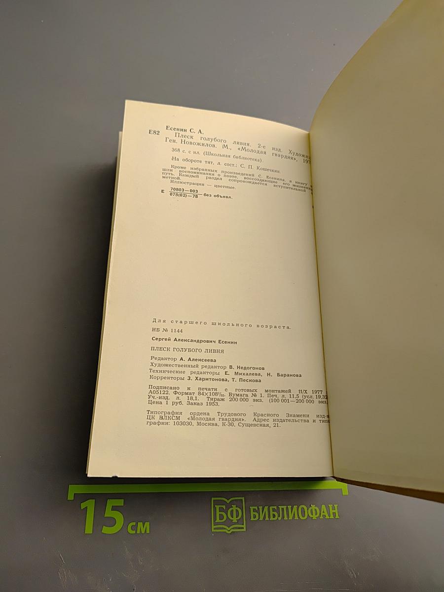 Плеск голубого ливня