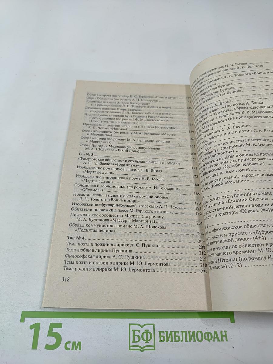 Путеводитель по темам выпускных и вступительных сочинений. Русская литература XIX – XX вв.