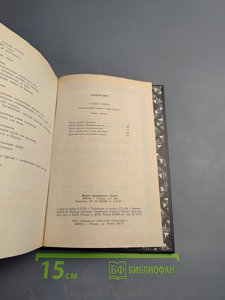 Степан Разин. Книга первая