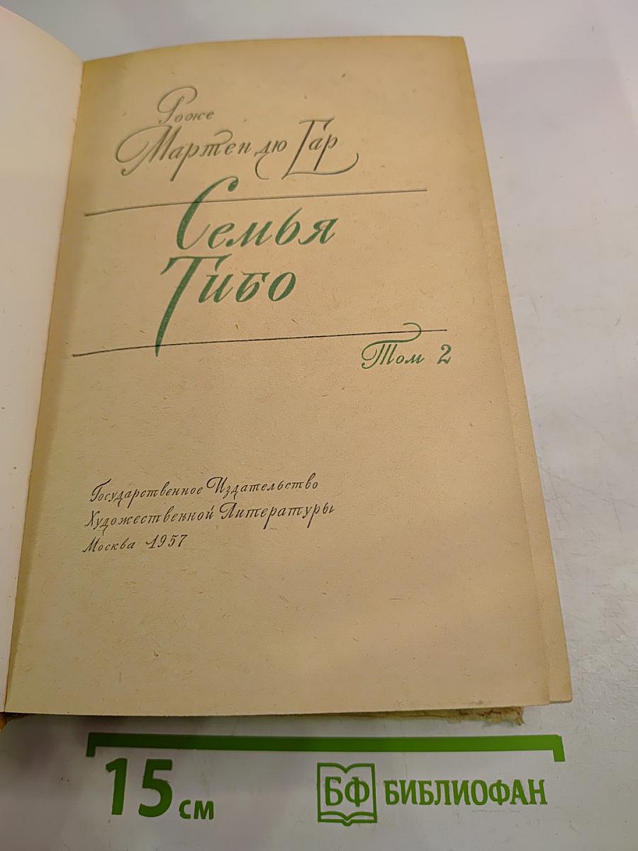 Семья Тибо. Том 2