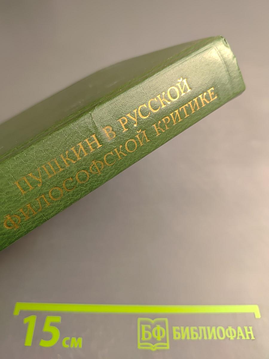 Пушкин в русской философской критике. Конец XIX - первая половина XX вв.
