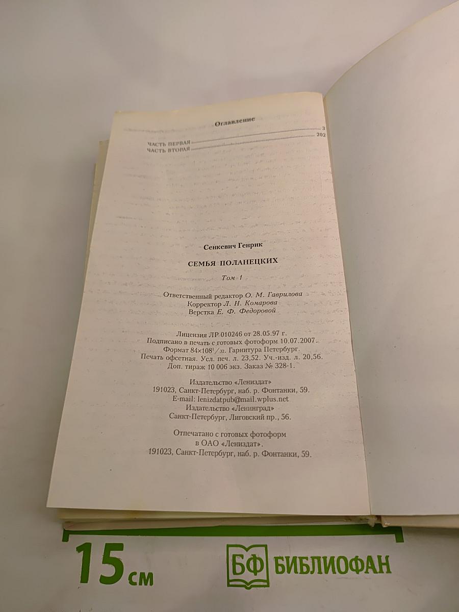 Семья Поланецких. Том 1