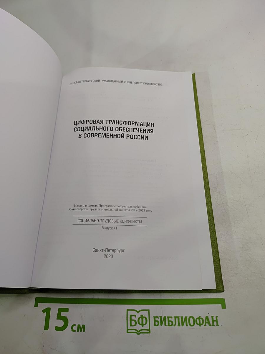 Цифровая трансформация социального обеспечения в современной России