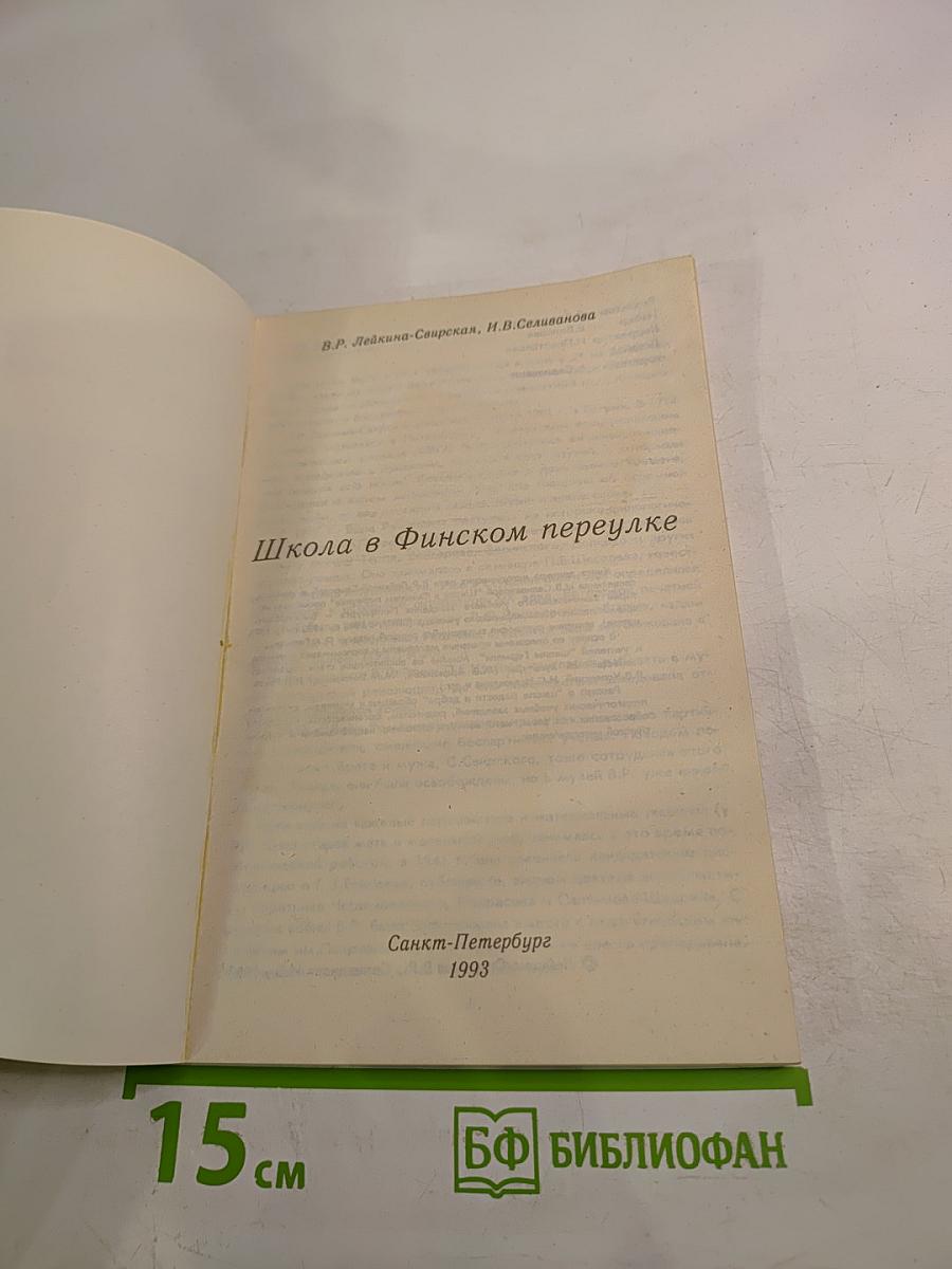 Школа в Финском переулке