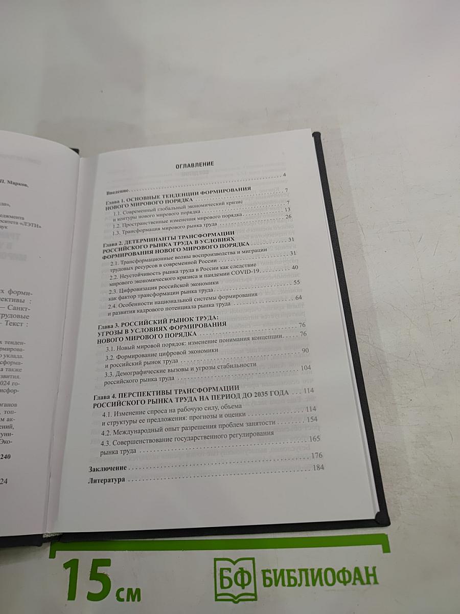 Трансформация рынка труда России в условиях формирования нового мирового порядка: риски и перспективы. Выпуск 53
