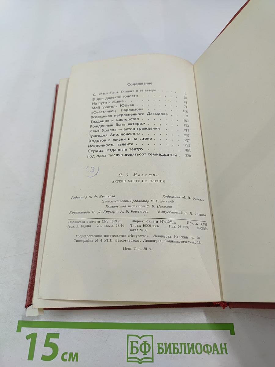 Актеры моего поколения