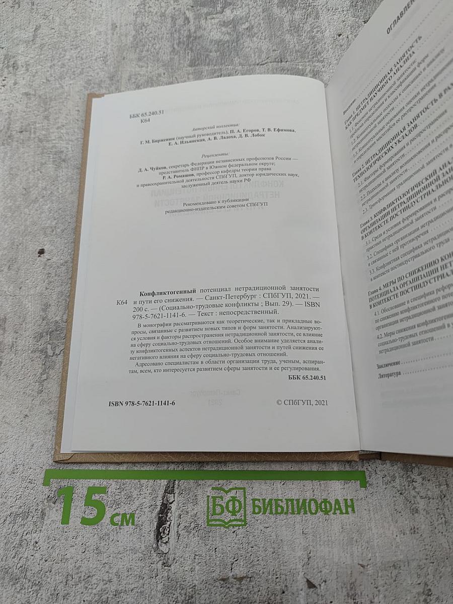 Конфликтогенный потенциал нетрадиционной занятости и пути его снижения