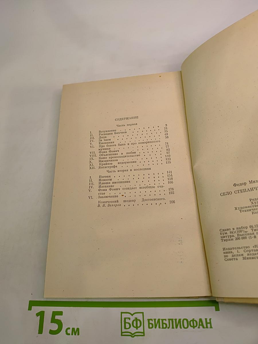 Село Степанчиково и его обитатели