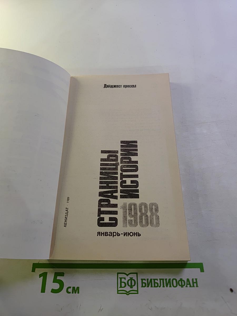 Страницы истории 1988. Январь-июнь