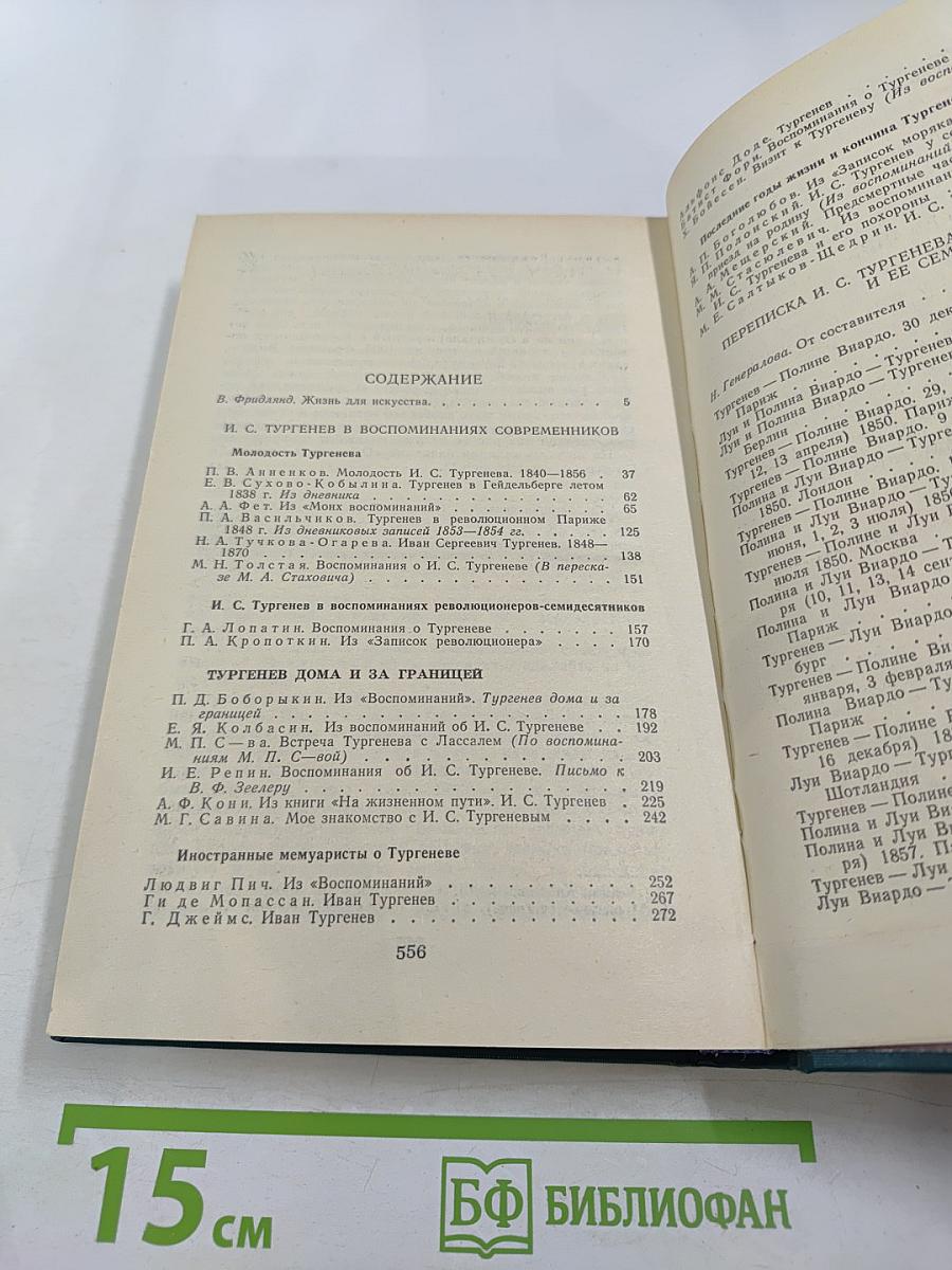 И.С. Тургенев в воспоминаниях современников. Переписка И.С. Тургенева с Полиной Виардо и ее семьей