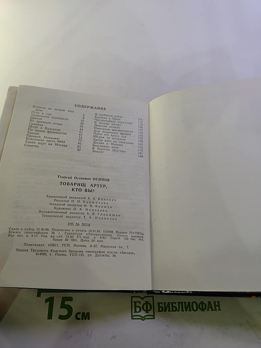 Товарищ Артур, кто вы?