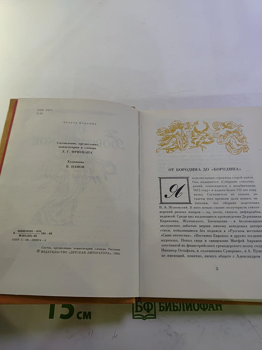 Бородинское поле: 1812 год в русской поэзии