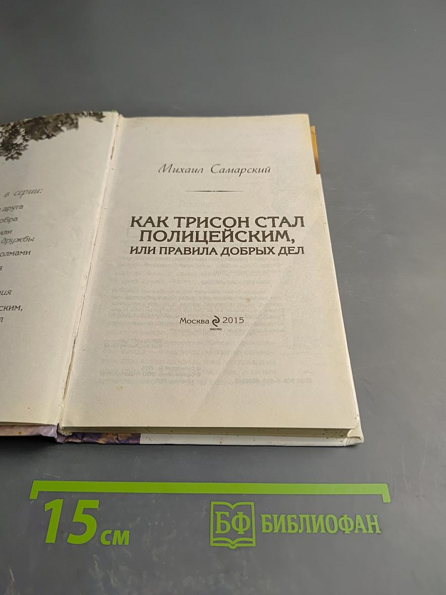 Как Трисон стал полицейским, или Правила добрых дел