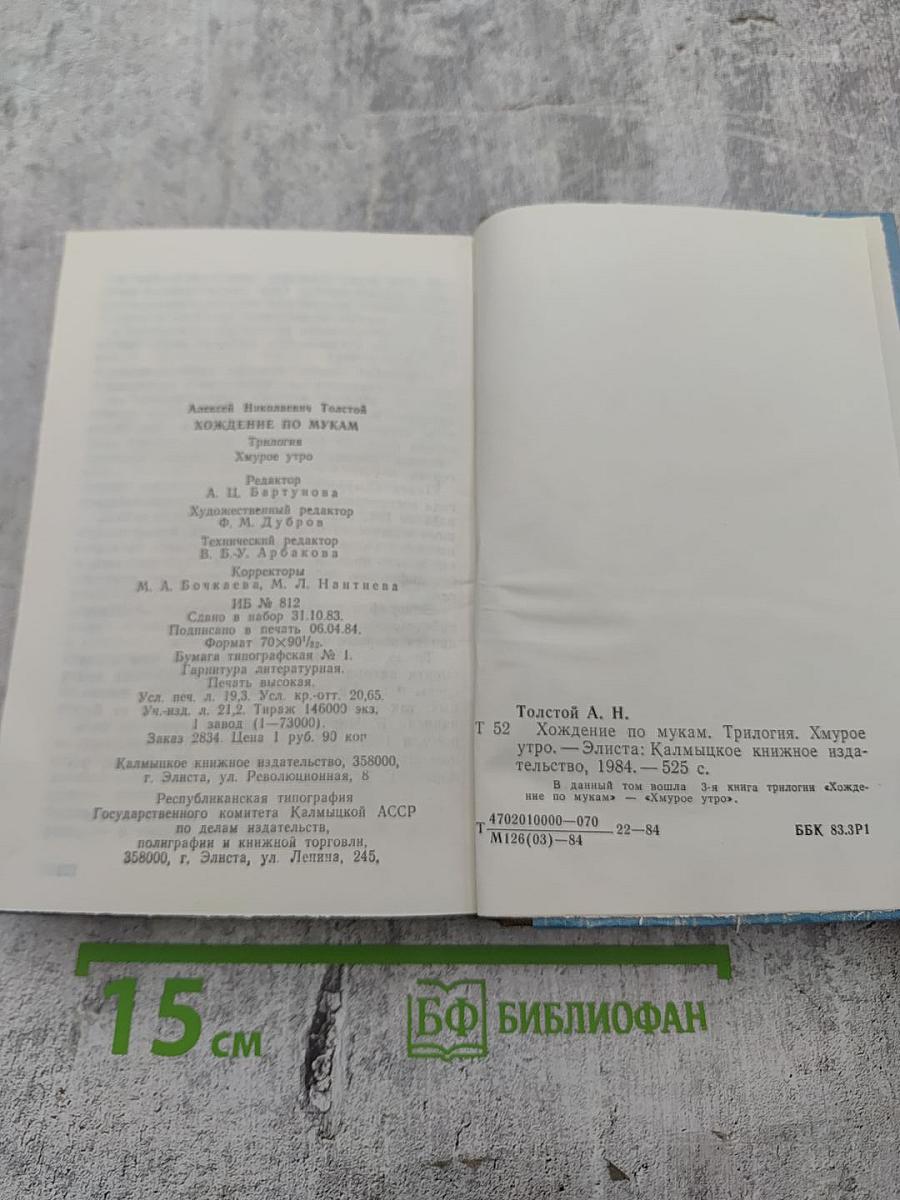 Хождение по мукам. Трилогия. Книга III. Хмурое утро