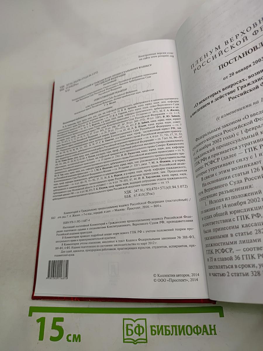 Комментарий к Гражданскому процессуальному кодексу Российской Федерации (постатейный)