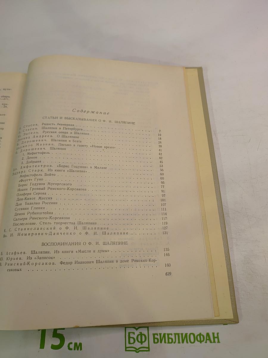 Фёдор Иванович Шаляпин. Статьи, высказывания, воспоминания