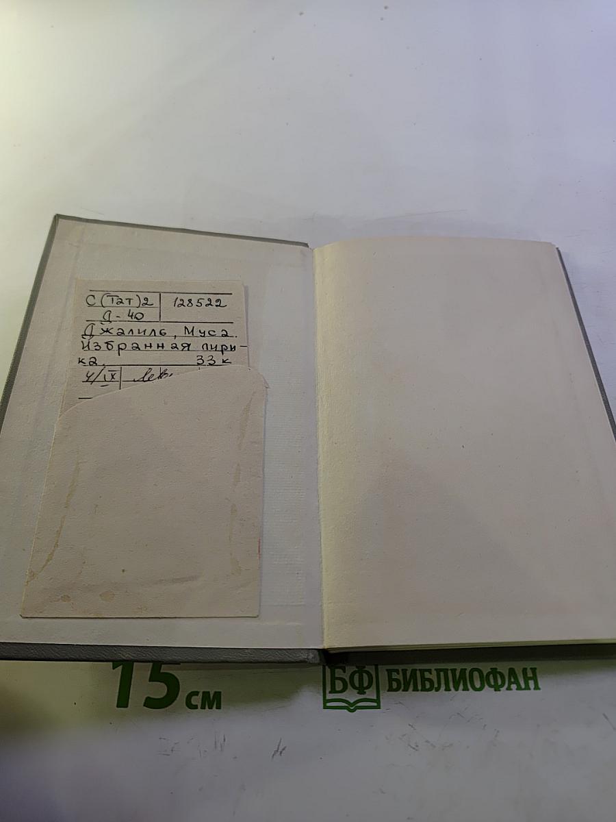 Избранная лирика