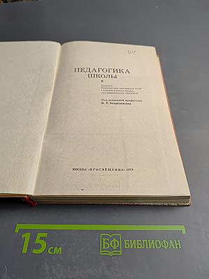 Педагогика Школы