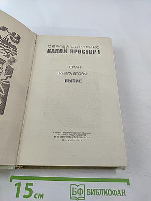 Какой простор! Книга вторая. Бытие