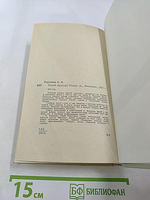 Какой простор! Книга вторая. Бытие