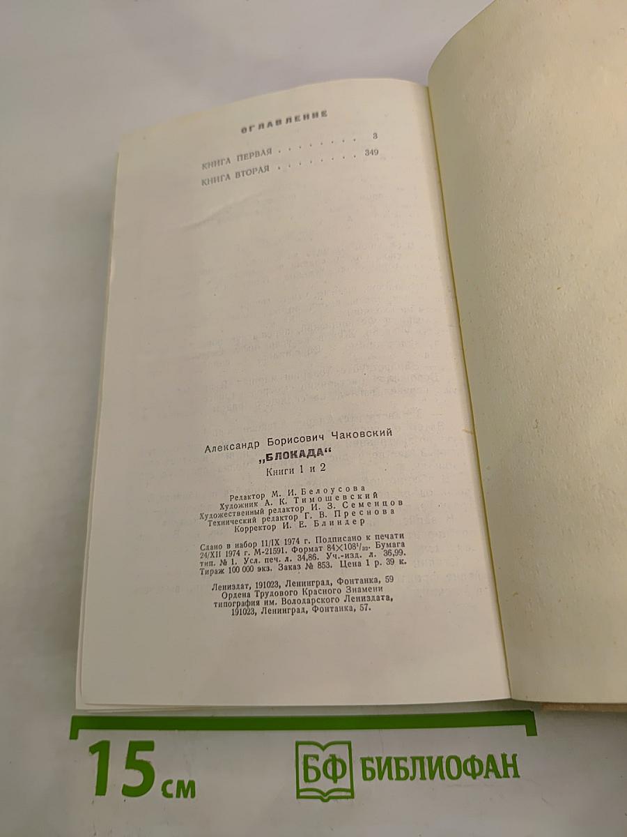 Блокада. Книги первая и вторая