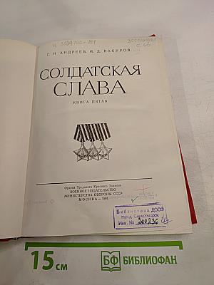 Солдатская Слава. Книга Пятая