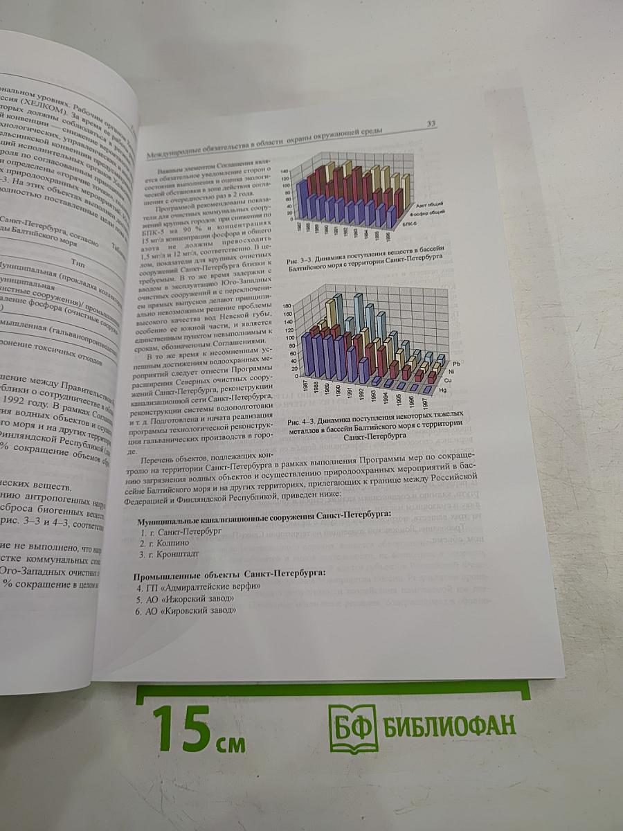 Охрана окружающей среды, природопользование и обеспечение экологической безопасности в Санкт-Петербурге в 1997 году
