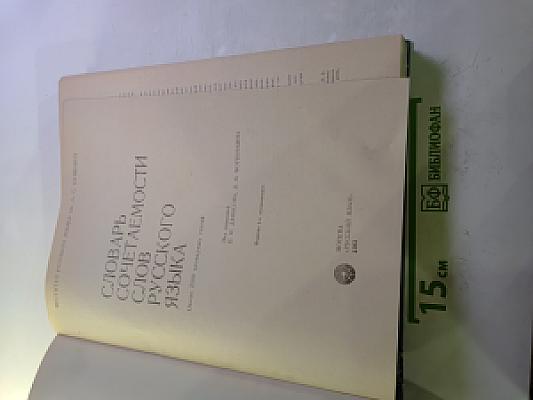 Словарь сочетаемости слов русского языка