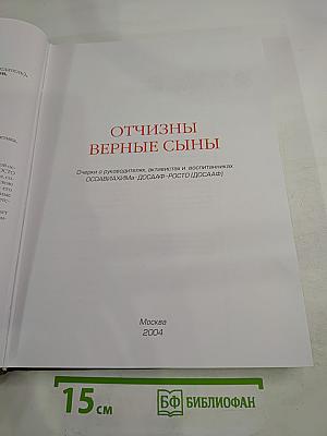 Отчизны верные сыны