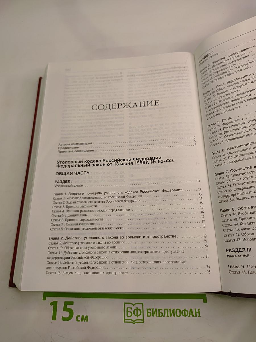 Комментарий к Уголовному кодексу Российской Федерации