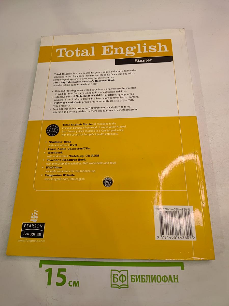 Total English Starter Teacher's Resource Book