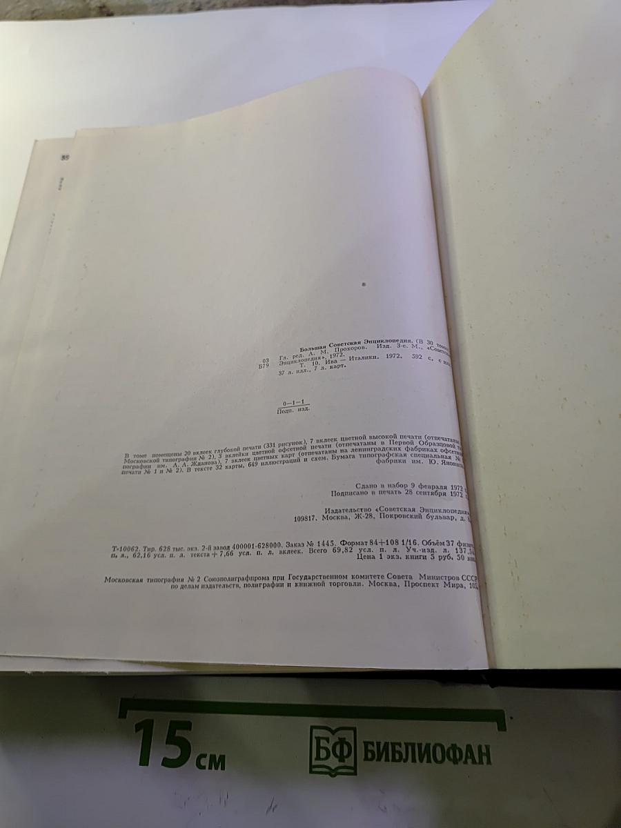 Большая Советская Энциклопедия. Том 10: Ива - Италики